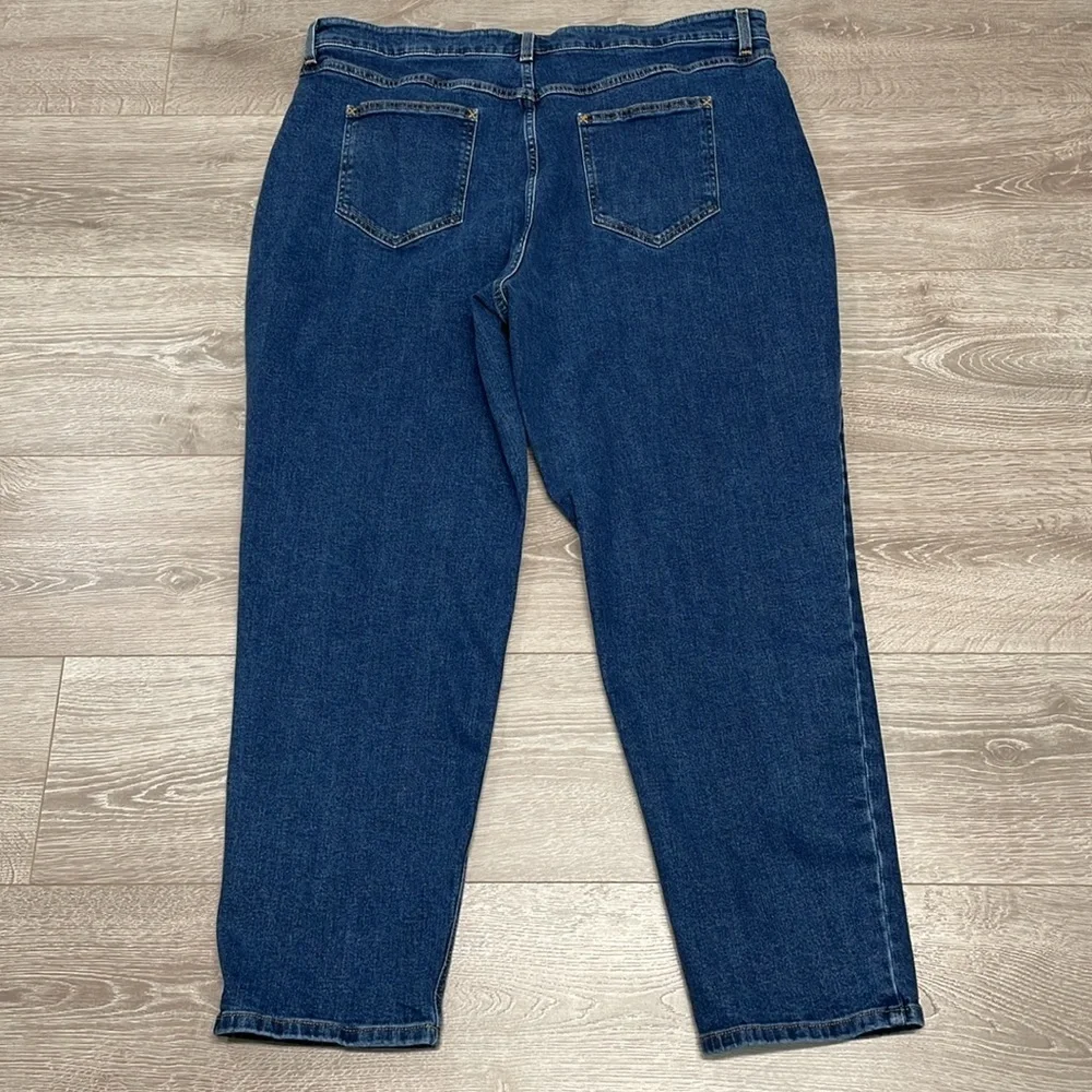 NWOT L.L. Bean Classic Fit Denim Jeans High Rise Straight Leg 20W